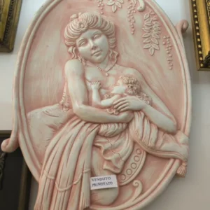 Quadro Gesso Donna Con Bambino