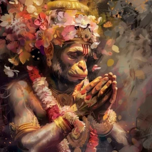 Quadro Hanuman metallo