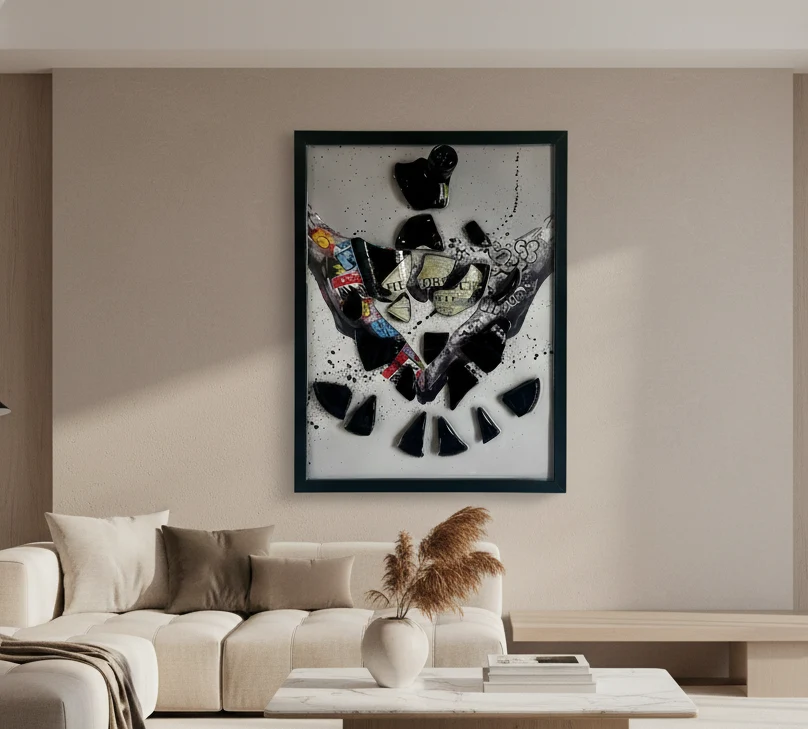 Quadro "Hendrick's Peace" - Arredo Design Artigianale con Cuore