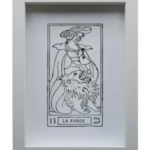 Quadro inciso su vetro – La Forza | Collezione I Tarocchi