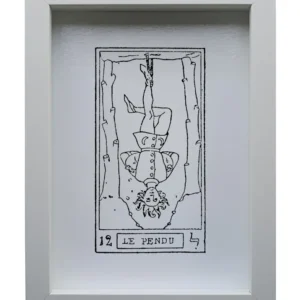 Quadro inciso su vetro – L'Appeso | Collezione I Tarocchi