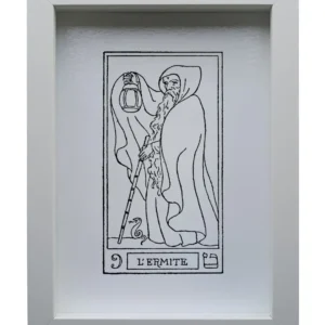 Quadro inciso su vetro – L'Eremita | Collezione I Tarocchi