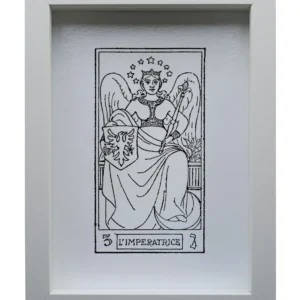 Quadro inciso su vetro – L'Imperatrice | Collezione I Tarocchi