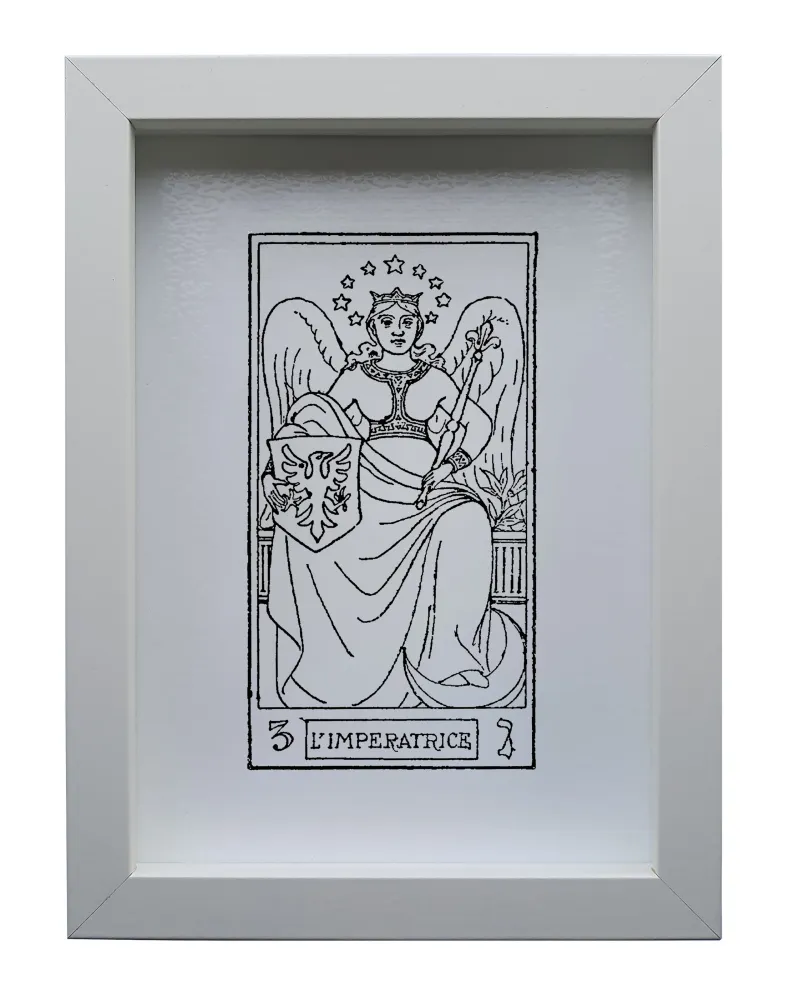 Quadro inciso su vetro – L'Imperatrice | Collezione I Tarocchi