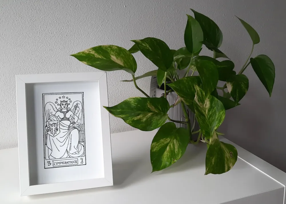 Quadro inciso su vetro – L'Imperatrice | Collezione I Tarocchi
