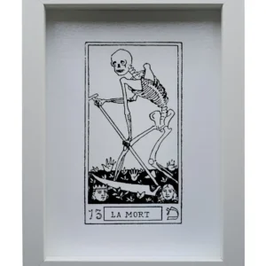 Quadro inciso su vetro – La Morte | Collezione I Tarocchi