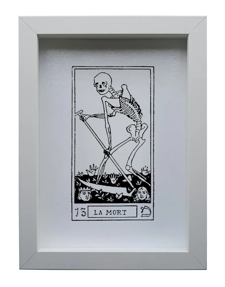 Quadro inciso su vetro – La Morte | Collezione I Tarocchi