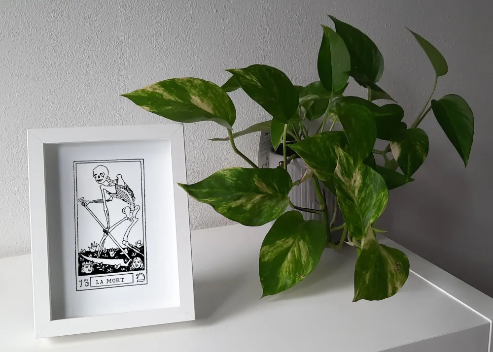 Quadro inciso su vetro – La Morte | Collezione I Tarocchi