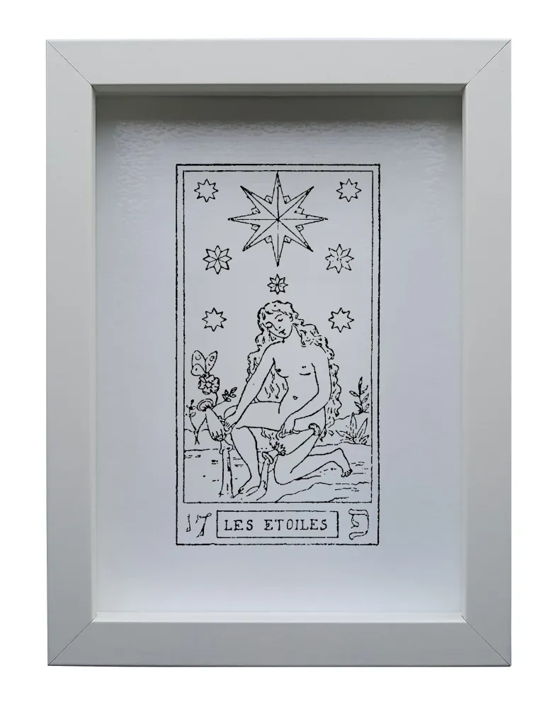Quadro inciso su vetro – La Stella | Collezione I Tarocchi