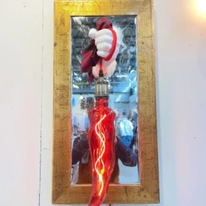 Quadro lampada peperone rosso