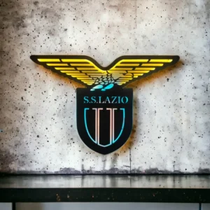 Quadro Led Legno - Logo Lazio