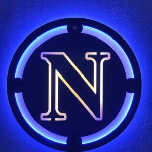 Quadro Led Legno - Logo Napoli Calcio
