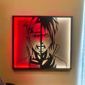 QUADRO LED - NARUTO SASUKE