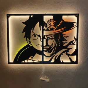 QUADRO LED ONE PIECE - LUFFY AND ACE