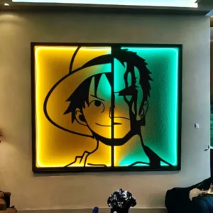 QUADRO LED - ONE PIECE - LUFFY E ZORO