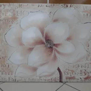 Quadro Moderno Fiore E Strass