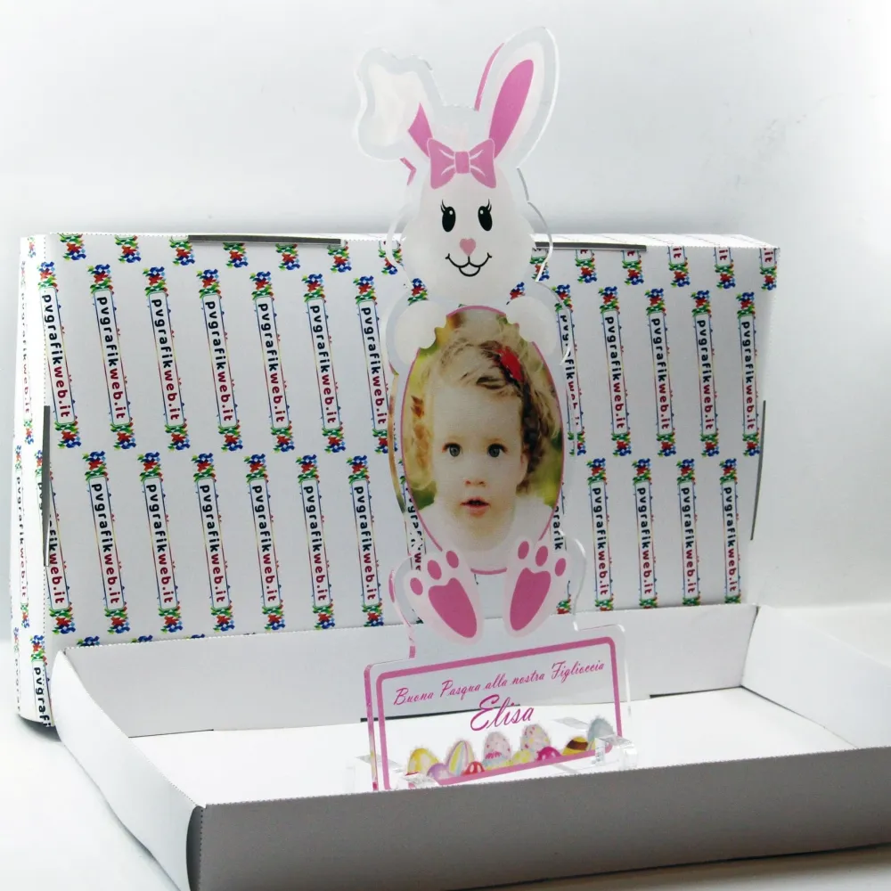 Quadro plexiglass Forma coniglio personalizzato | SPEDIZIONE GRATUITA