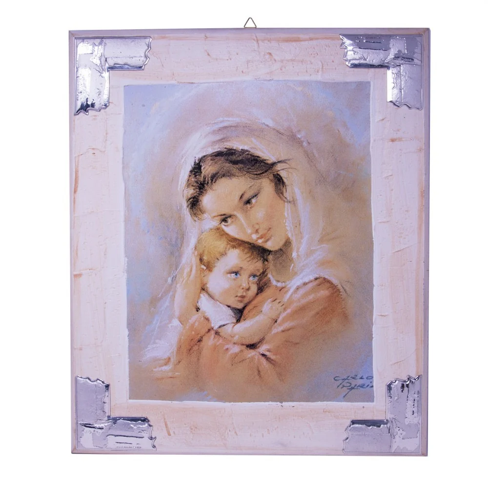Quadro Sacro Con Madonna e Bambino New Daniel