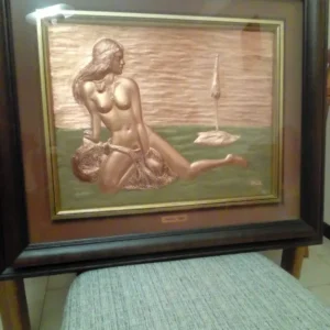 Quadro sbalzo su rame di Falbo Antonio il partigiano