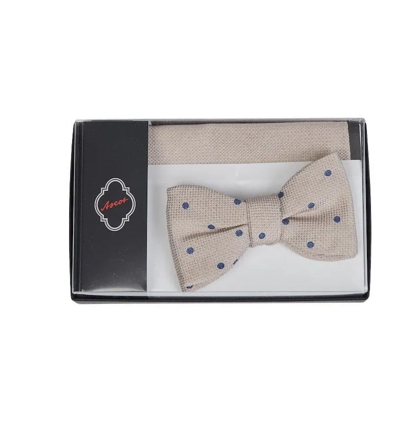 Quadro da taschino Ascot da uomo beige