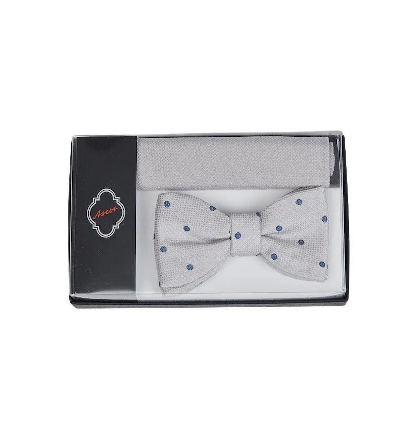 Quadro da taschino Ascot da uomo grigio