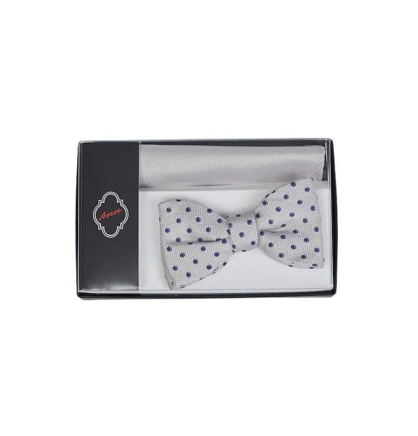 Quadro da taschino Ascot da uomo grigio