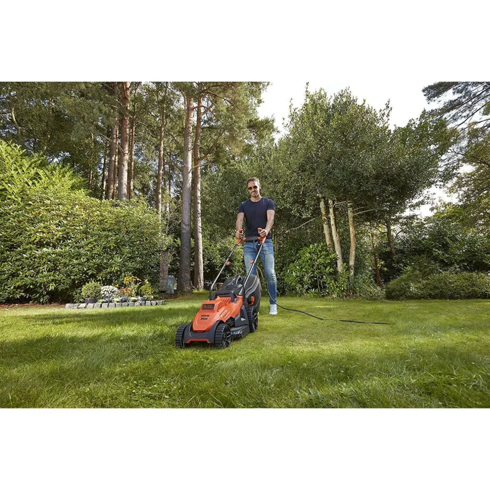 Rasaerba filo Black+Decker 1400 W 34 cm impugnatura bike