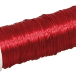 RAYHER - FILO METALLICO PER BIGIOTTERIA 0,3MM 50MT - COLORE ROSSO