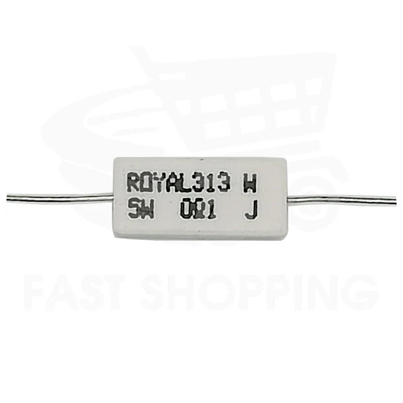 Resistenza Filo 1 kΩ 5W ±5% – Ceramica Assiale per Elettronica