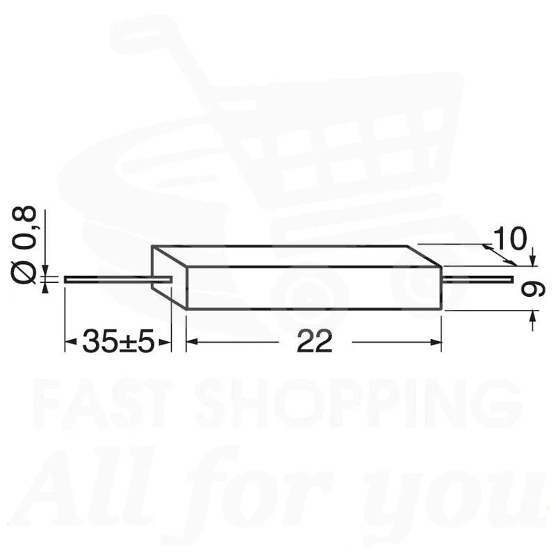 Resistenza Filo 5W 33 Ohm - All You