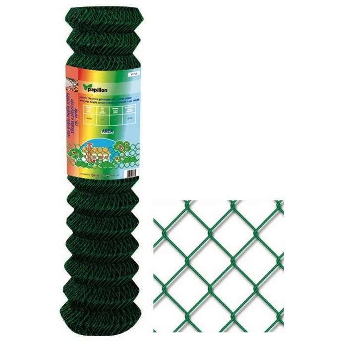 Rete Recinzione Plasticata SGS Griglia Area 50x50mm H:150cm Rt 25 mt ?filo 2,5mm