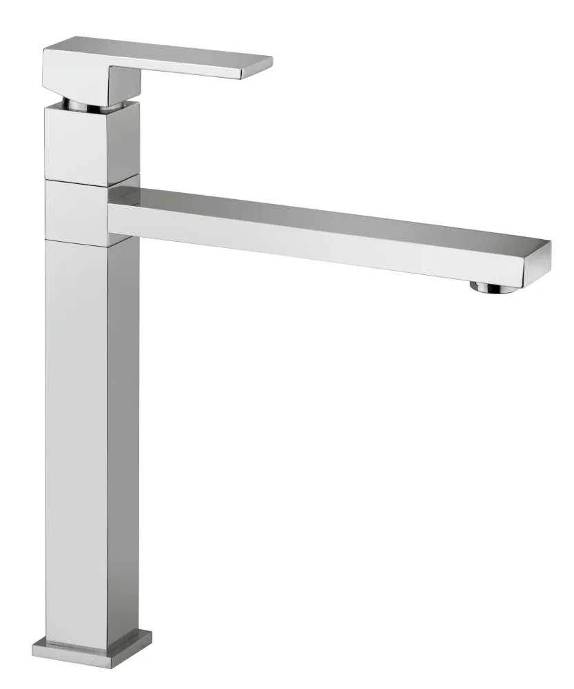 Rubinetto miscelatore da cucina quadro cromato Slim