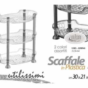 Scaffale plast.3ripiani 30x21x34 838941