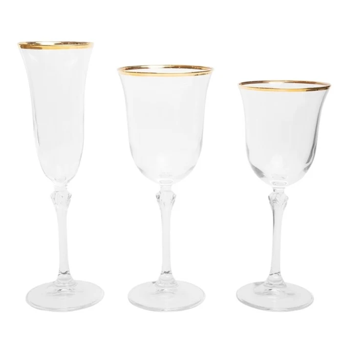 Set 36 Calici "Gemma Filo Oro" Feeling