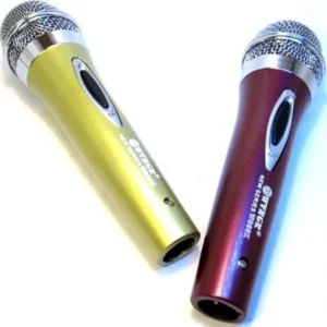 Set 2 Microfono Professionale Dinamico Con Filo Karaoke Conferenze 6233