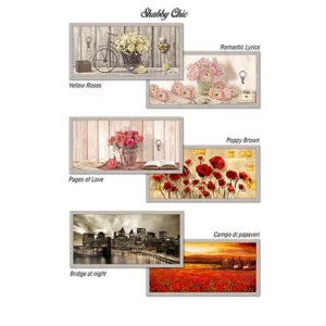 Shabby chic quadro beige 44x94 ass.89529