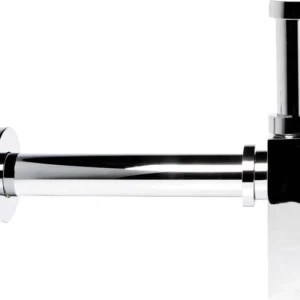 Sifone Tubo di Scarico Ottone Cromato Quadro per Lavabo Lavandino Bagno da 1.1/4” Ogomondo