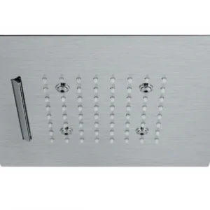 SOFFIONE ULTRASLIM QUADRO AD INCASSO 300x300 mm VEMA WELLNESS STEEL ACCIAIO V08275