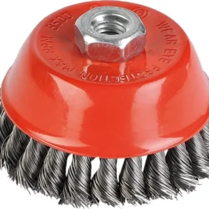 Spazzola Tazza Foro 14 Diam 160 Mm Filo Ritorto Ferro Smerigliatrice Edilizia