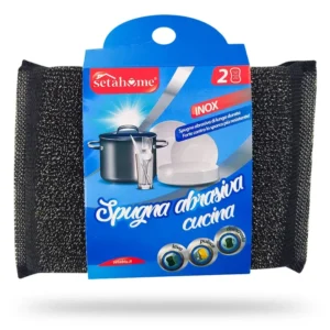 SPUGNA FILO ACCIAO INOX - 2PZ 13X9CM