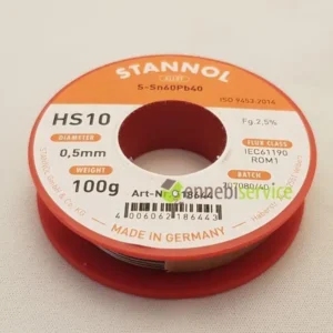 Stagno filo 0.50mm-100g stannol senza piombo Ennebiservice
