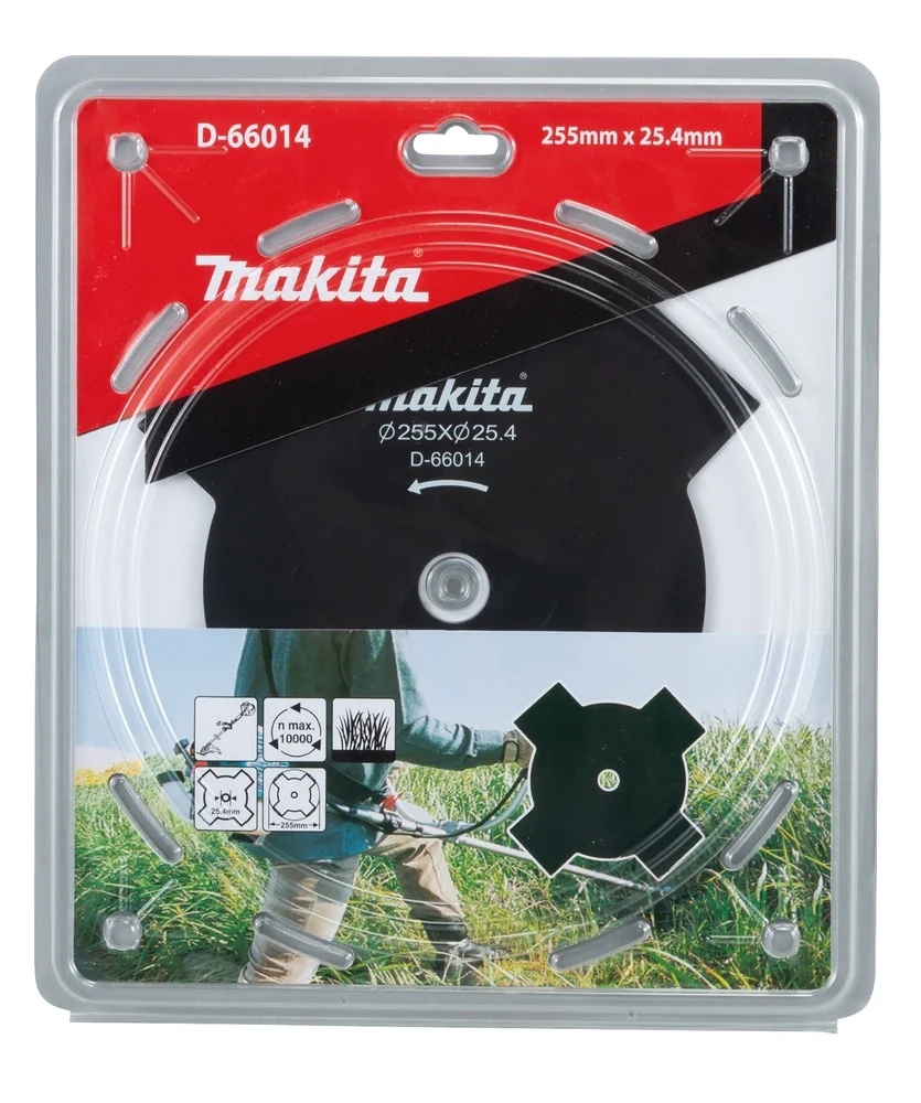 Tagliabordi Elettrico Lama metallo Makita per decespugliatori Ø 255mm • Ø foro 25,4mm 4 Denti