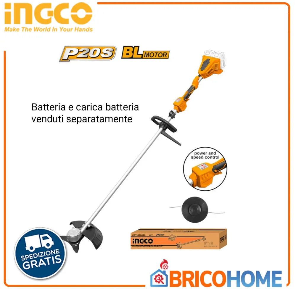 Tagliasiepi Elettrico INGCO Decespugliatore 40V nudo ( SOLO CORPO ) Online Sale