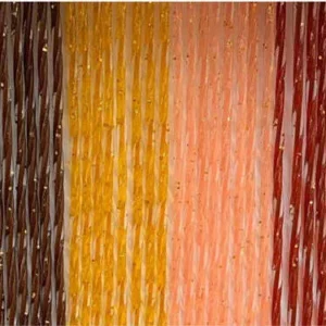 TENDA ELICOIDALE 'ACQUARIO' cm. 100 x 220 - beige/glitter oro Made Italy