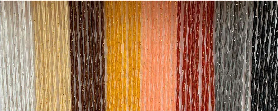 TENDA ELICOIDALE 'ACQUARIO' cm. 100 x 220 - grigio/glitter arg. Made Italy
