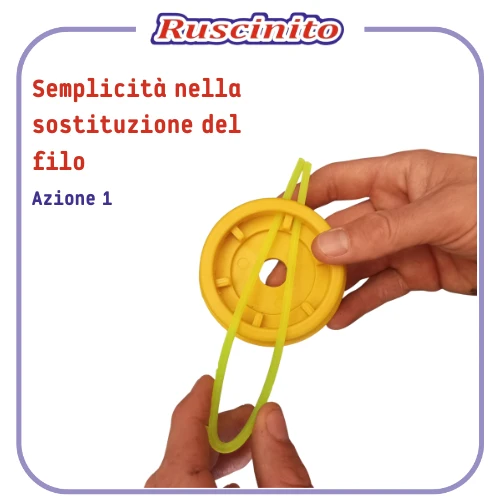 Testina Filo per Decespugliatore tagliaerba e tagliabordi Universale