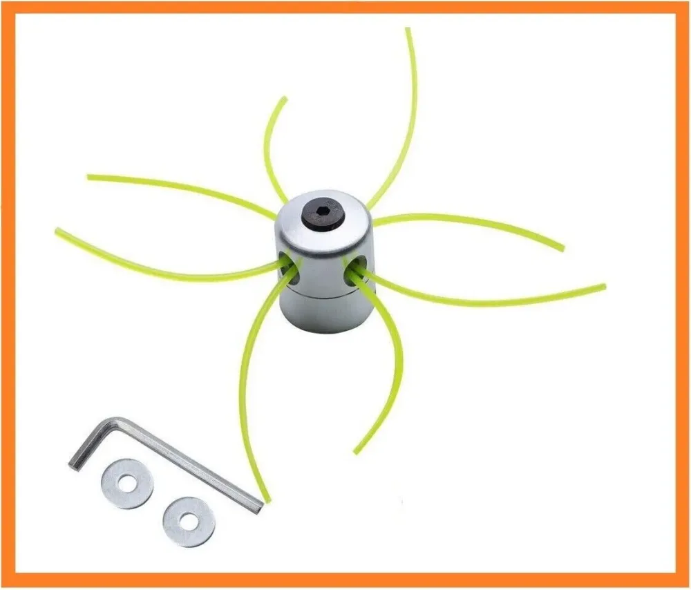Testina filo per Decespugliatore Tagliaerba Universale alluminio multifilo con Kit di Accessori