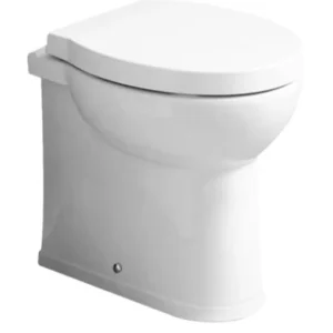 Vaso wc terra filo parete ceramica bianca serie Ischia coprivaso (escluso)