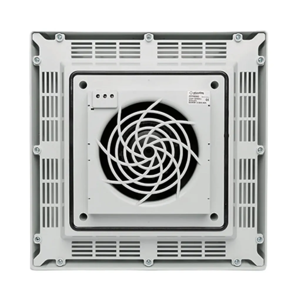 Ventilatore da tetto, ventilatore da quadro, 400m3/h, 230VAC, 364x364x107mm, IP54, PTS4000