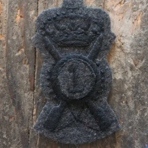 WW2 RIPRODUZIONE FREGIO BUSTINA FANTERIA 1° REGGIMENTO FILO NERO